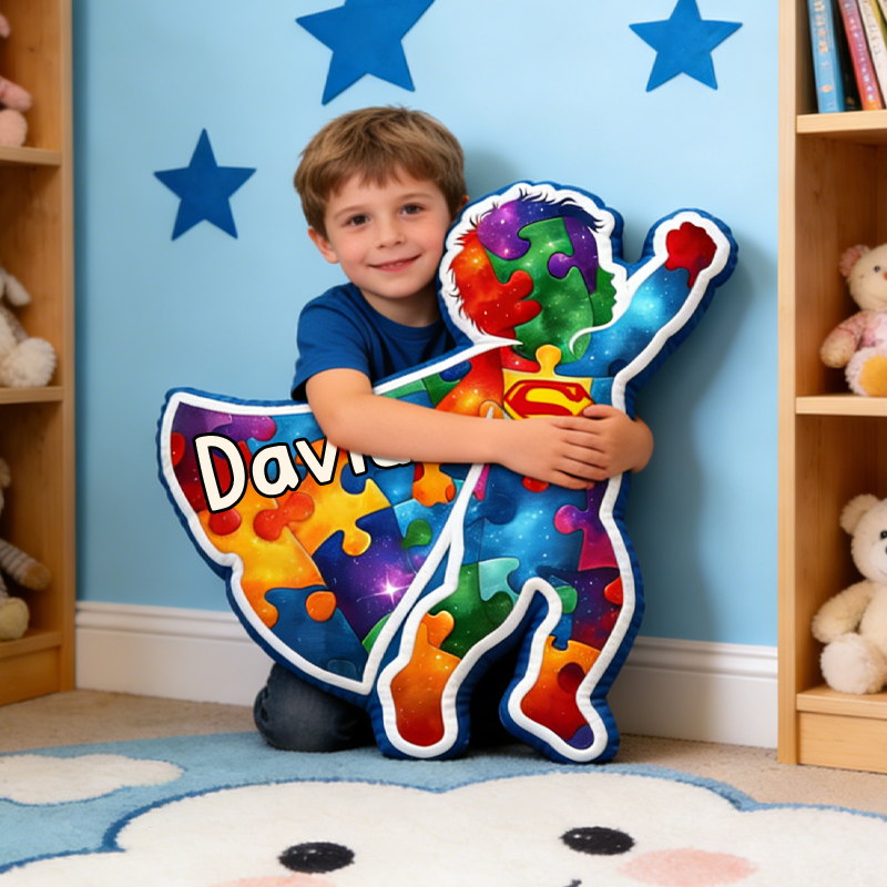 Personalized Autism Hero Pillow Sensory Issues Meltdowns Adhd Emotional Support Autism Gifts