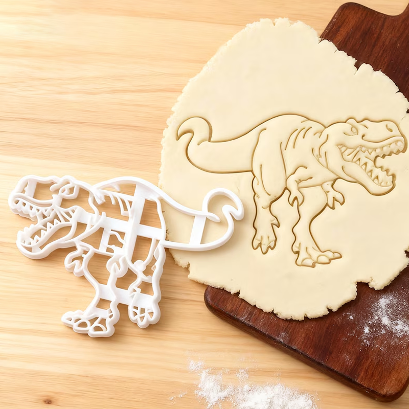 Cartoon Dinosaur Children Biscuit Mold Tyrannosaurus Rex Stegosaurus Triceratops Embossed Cookie Cutter