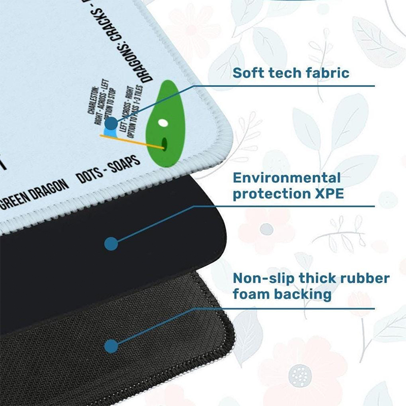 Personalized Golf Themed Mahjong Mat, Custom Golf Mahjongg Table Pad, Gift for Golf and Mah jong Lovers