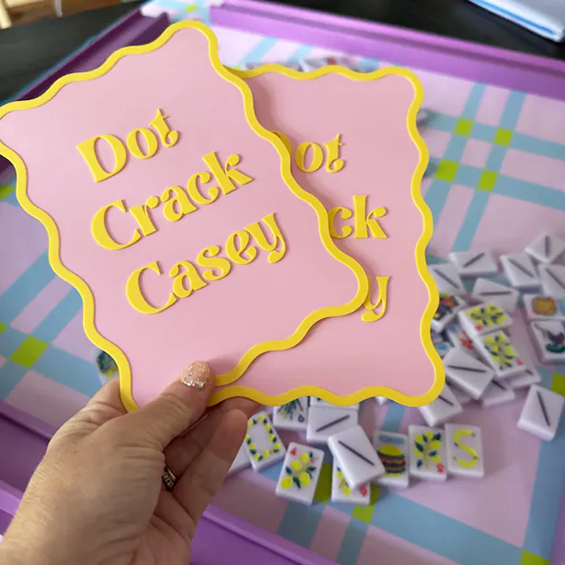 Personalized Mahjong Tile Mixer Chinoiserie Mahj Gift Tile Shuffler Mah Jongg Lover Gift 