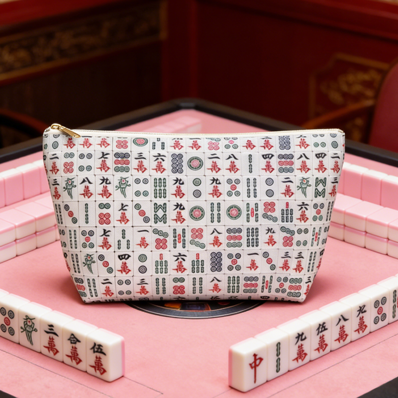 Mahjong Tile Bag Mahjongg Pouch Gifts for Mom Women Mahj Gift Chinese Board Game Mah Jongg Tiles Birthday Mahjong Lover Mah Jong Accessories