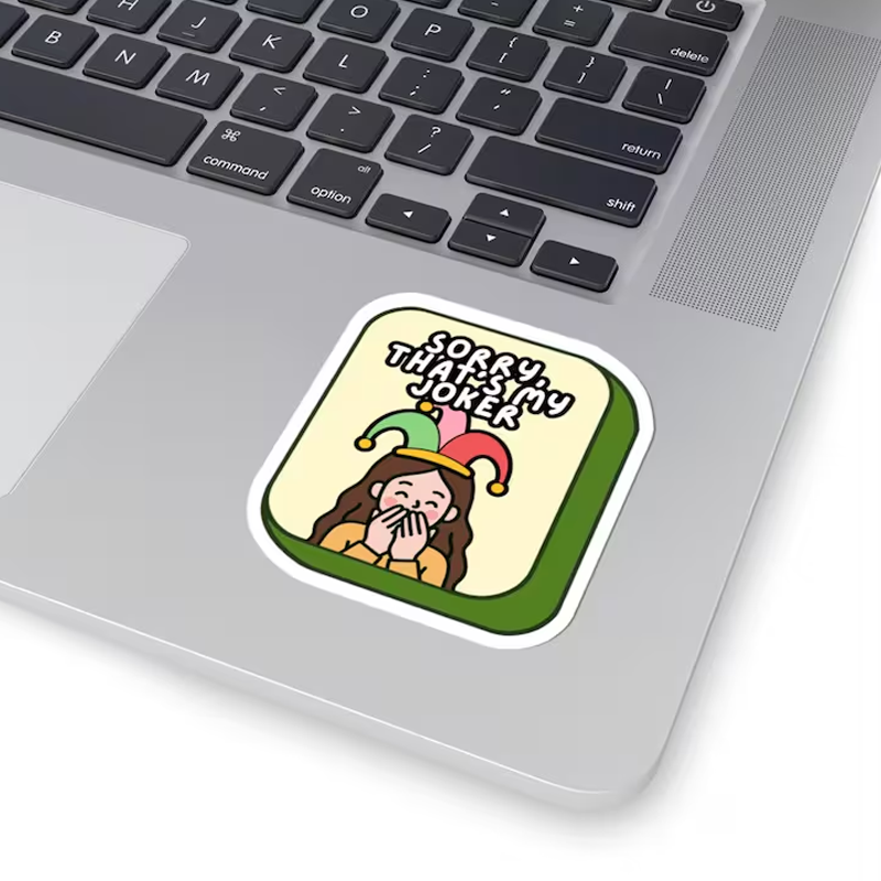 Mahjong Sticker Cute Mah Jongg Sticker Decal for Mahjongg Lovers Gift Bam Crack Dot Mahj Jokes Vinyl Laptop Decal Funny Mah-Jongg Accessory