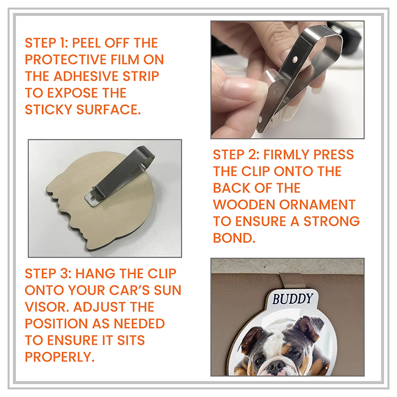 Personalized Wooden Photo Car Visor Clip King & Queen Custom Couples Photo Drive Safe I Love You We're A Perfect Pair