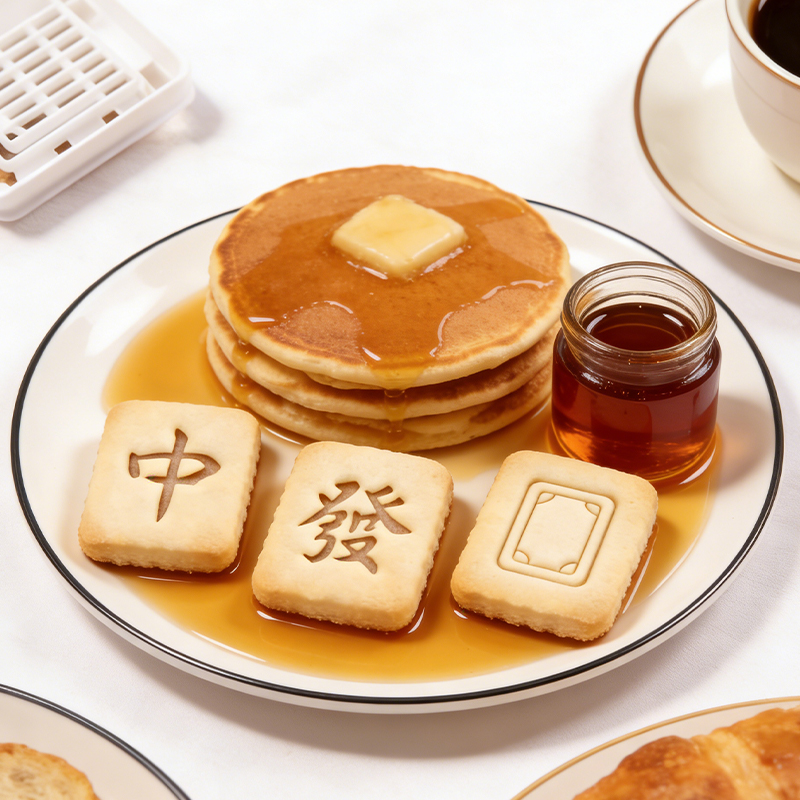Personalized Mahjong 中发白 Cookie Cutter for Family Gatherings and Mahjong Lovers