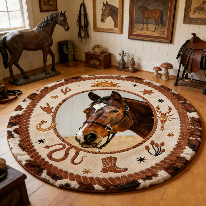 Personalized Retro Horse Doormat Gift for Equestrian Riding Lovers Hourse Lover Gifts Birthday Gift for Kids