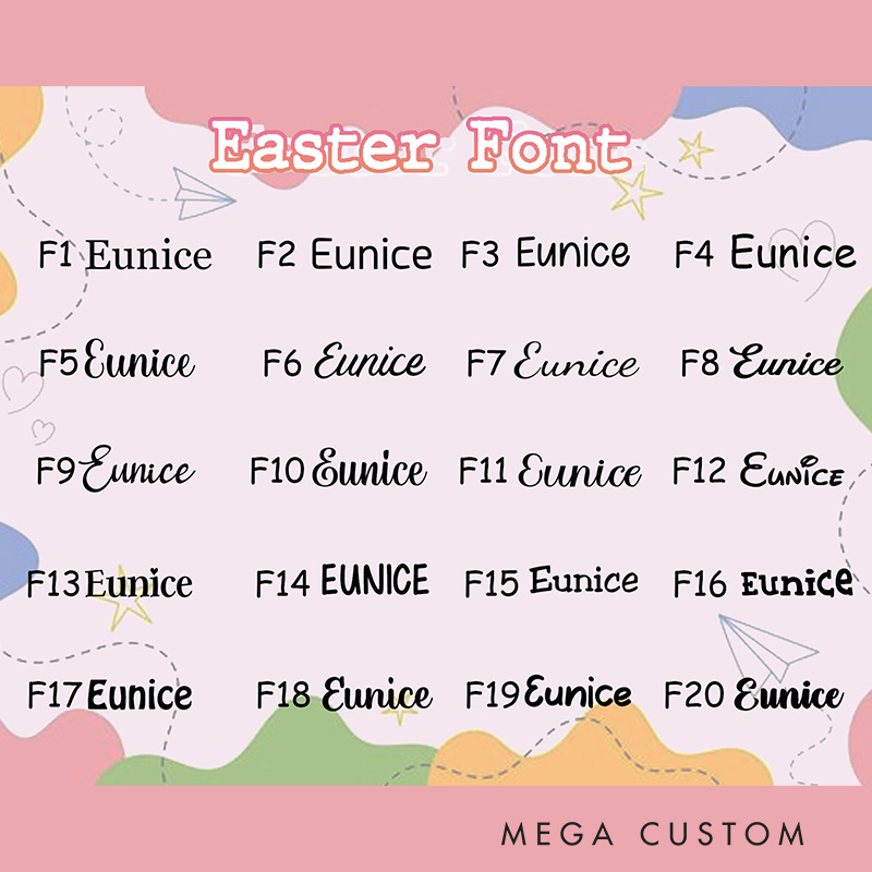 Personalized Bunny Rabbit with Name Plush Bunny Toy Easter Gift for Girls Boys