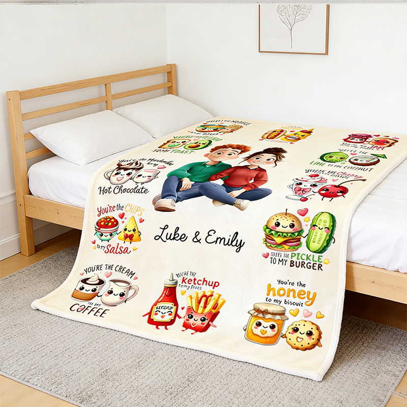 Personalized Couple You are My XXX Blanket Cartoon Couple Blanket 
