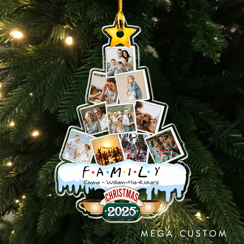 Personalized Family Christmas Tree TV Show Acrylic Ornament Movie Christmas Gift Film Xmas Gift Christmas Decor