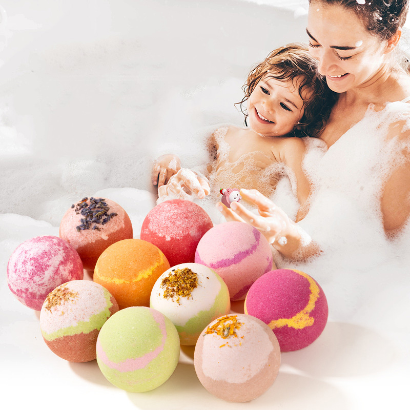 Kids Bath Bomb with Surprise Toy Fruity Scented Easter Basket Filler Sensitive Skin