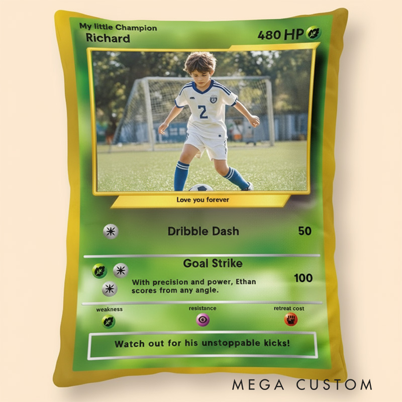 Personalized Classic Game Card Shaped Pillow for Game Lovers  Pillow Christmas Gift for Kids