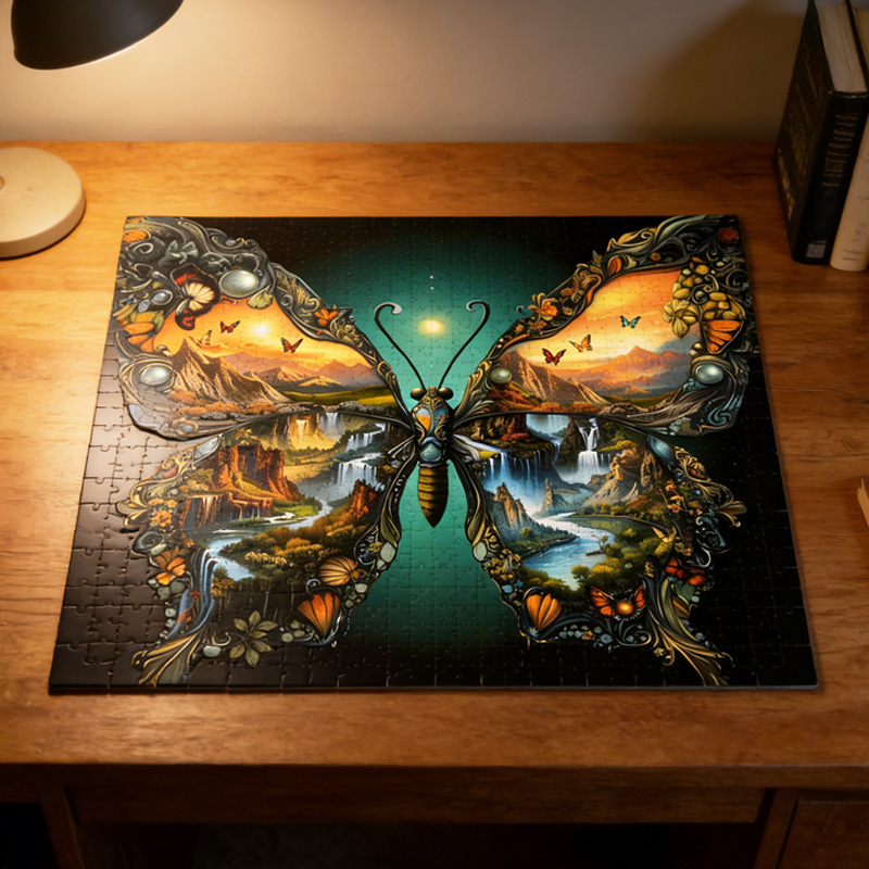 Wings of Landscapes Jigsaw Puzzle Birthday Gifts for Kids Gift Idea for Cartoon Lovers
