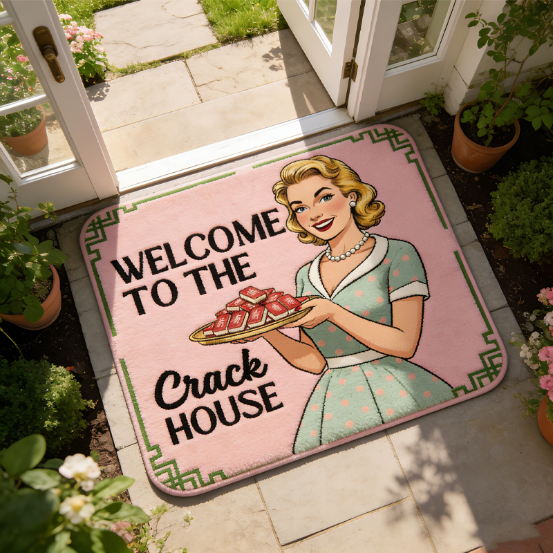 Welcome to the Crack House Mahjong Tiles Welcome Doormat Birthday Gift Mahj House Decor Mahjong Outdoor Mat Housewarming Gift Mahjong Lover Player Gamer Gift