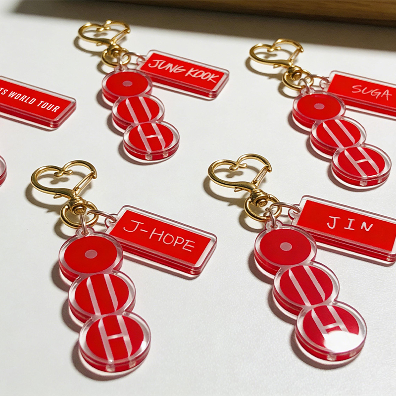 Personalized BTS Arirang Records Keychain Kpop Fan Keychain Acrylic Record Keyring Fandom Gift for Lovers Players Adult Youth