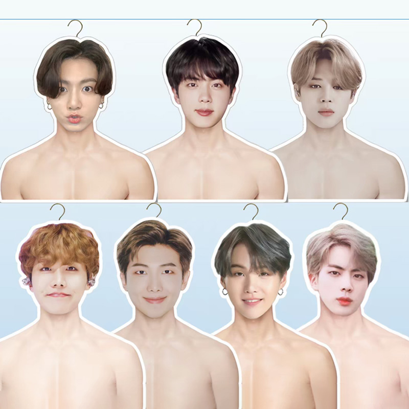 Personalized BTS Merchandise Human-Shaped Clothes Rack K-Pop Clothes R