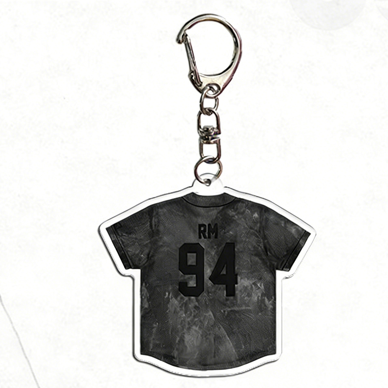 Personalized K-Pop Member Jersey Keychain for Concert and Fan Events
