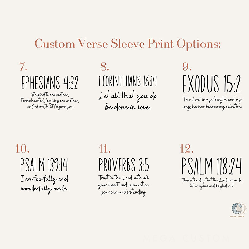 Personalized Bible Verse Sleeve Print Christian Classic Sweatshirts Christian Couple Sweatshirts Faith Based Gift Religious Christian Gift for Her