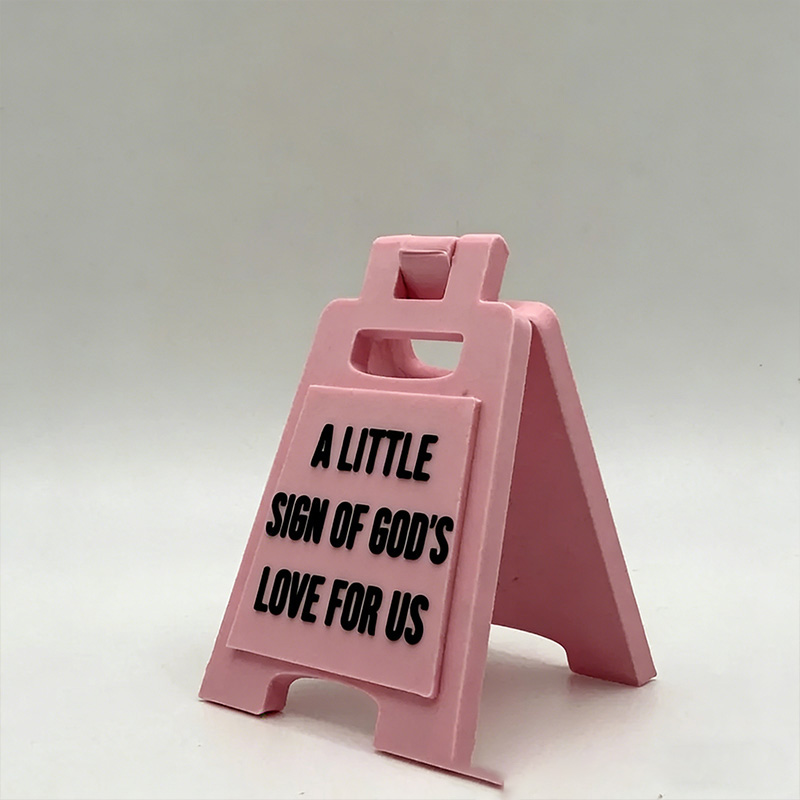 Personalized A Little Sign of God's Love for Us Mini Love Sign with Custom Text and Names Multiple Colors Available 3D Printed Decor Valentines Gift