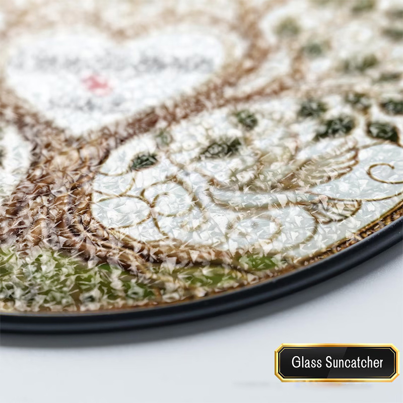 Personalized Tree of Life Wedding Stained Glass Suncatcher Ornament with Custom Name and Date Heart Dove Window Hanging Decor Religious Wedding Gift