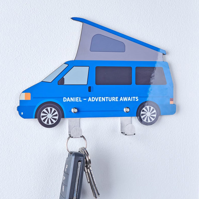 Personalised 3D printing Campervan Key Hook Custom Rv Key Hook Campervan Wall Decor Outdoor Adventure Lover Gift
