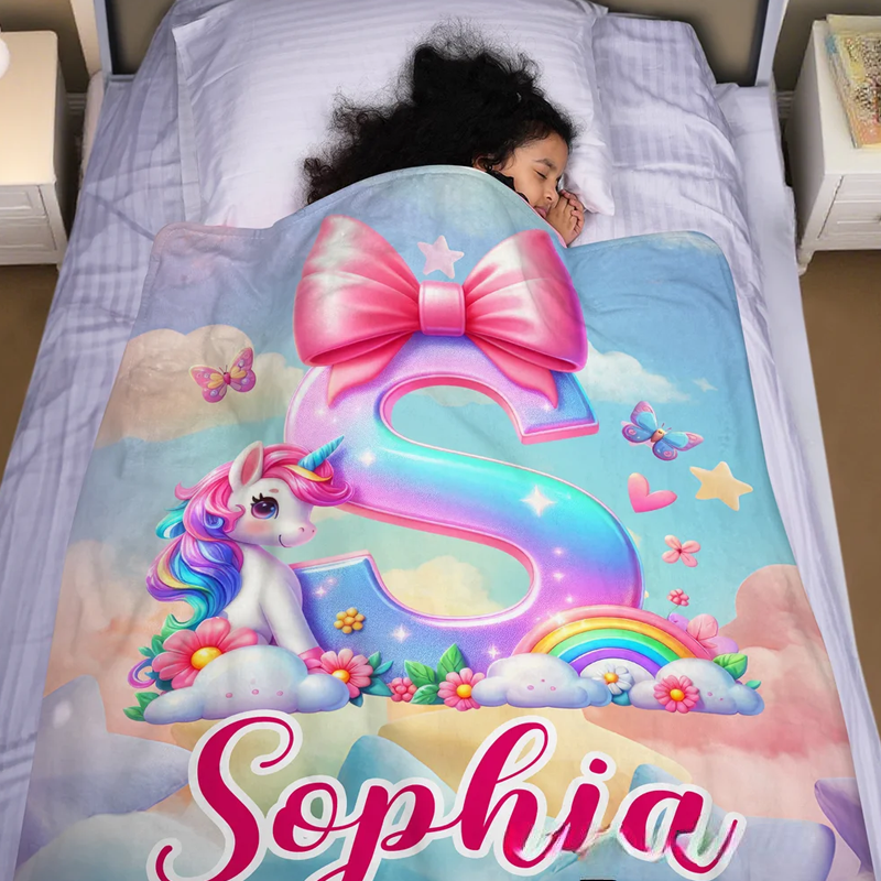 Personalized Dream Horse Soft Throw Blanket with Name Birthday Gift for Dream Horse Lovers