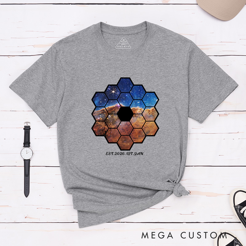 Personalized Telescope Universe Photograph Astronomy Gifts Women in Science Shirt Space Lover Shirt for Geek Lover