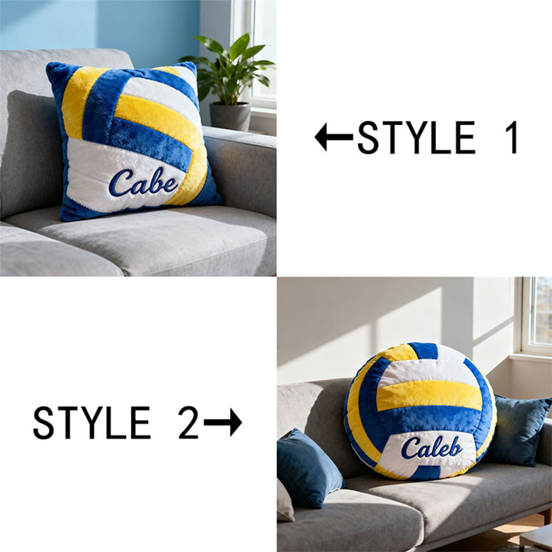 Personalized Graphic3DPrint Volleyball Pillow with Custom Name for Kids and Sports Fans  