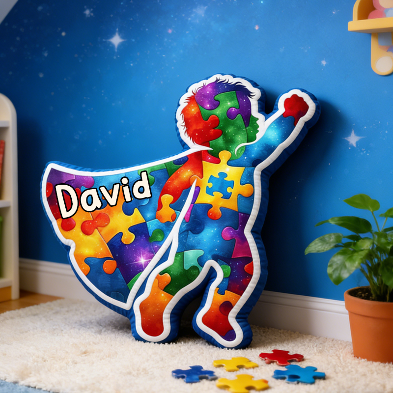 Personalized Autism Hero Pillow Sensory Issues Meltdowns Adhd Emotional Support Autism Gifts