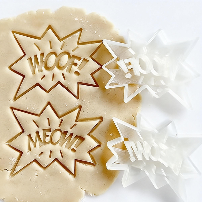 Cartoon Woof Meow Cookie Cutter Children Biscuit Birthday Gifts for Kids