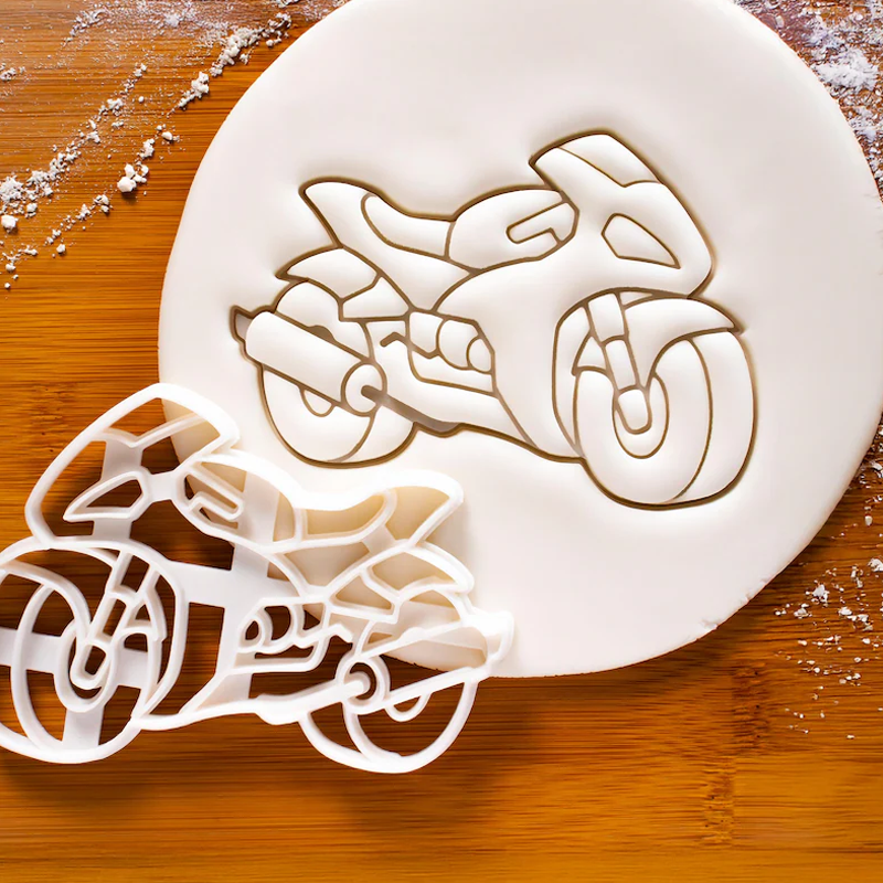 Cartoon Motorbike Cookie Cutter Children Biscuit Birthday Gifts for Kids Birthday Party Gifts