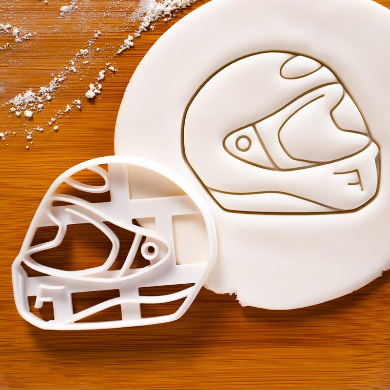 Cartoon Helmet Cookie Cutter Children Biscuit Birthday Gifts for Kids Birthday Party Gifts
