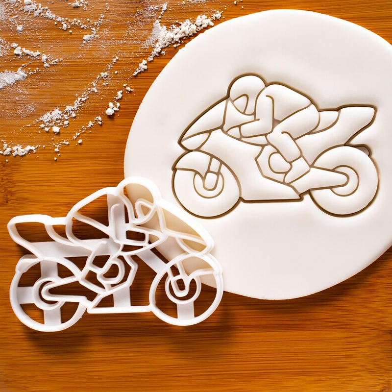 Cartoon Rider Cookie Cutter Children Biscuit Birthday Gifts for Kids B