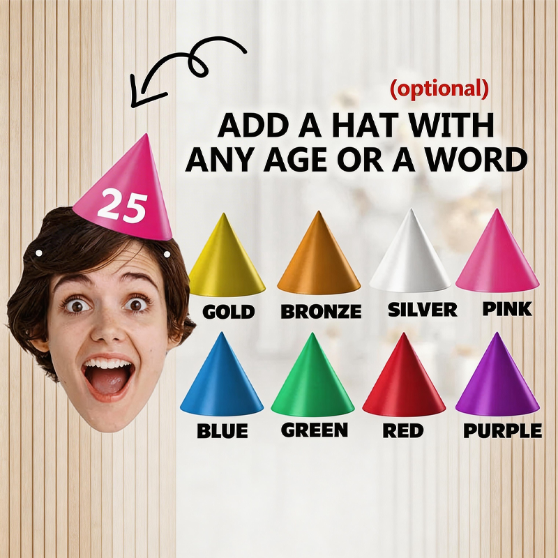 Personalised Photo Face Bunting Banner Cutout 6th Birthday Party Decorations 21st 25th 40th Decorations For Women Him Her