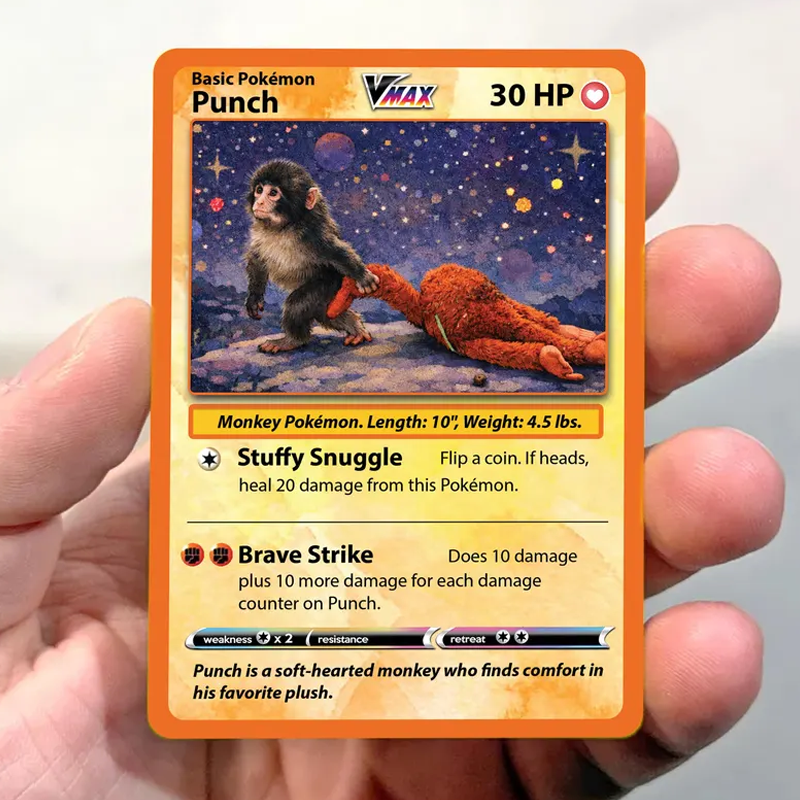 Punch Monkey Holographic Card Game Collection for Game Lovers Birthday Gift Gift For Him/Her