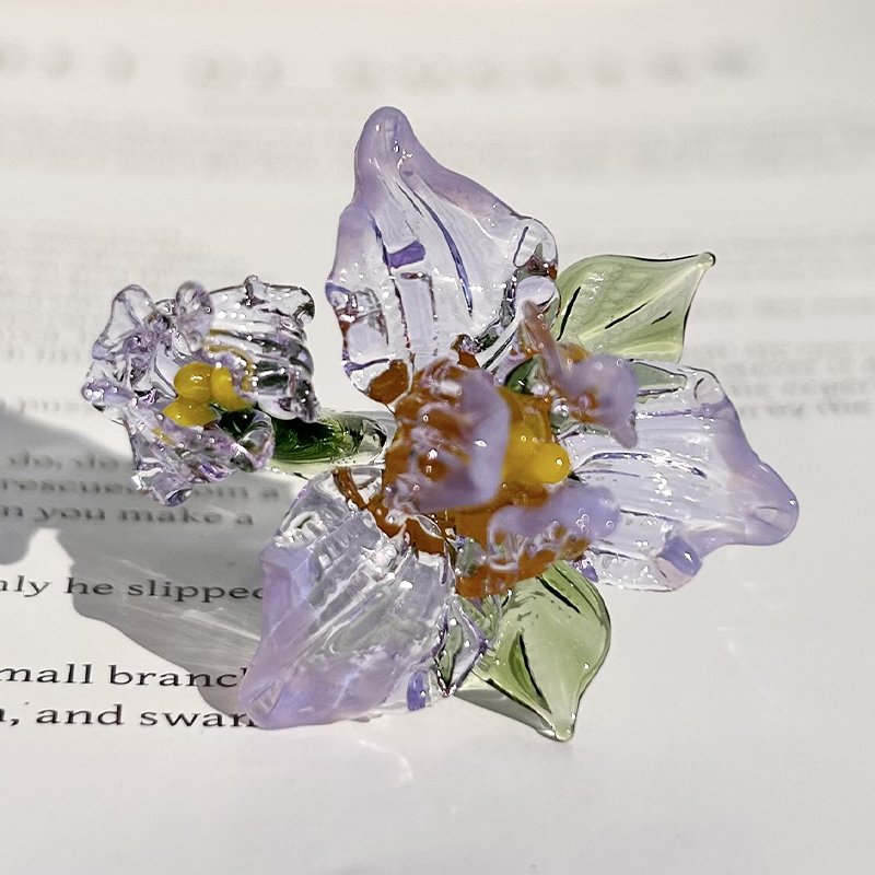 Glass Birth Month Flower, Birth Flower Gift, Hand Blown Spring Flower, Glass Flower Bouquet, Personalized Gifts, Gift For Her, Birthday Gift