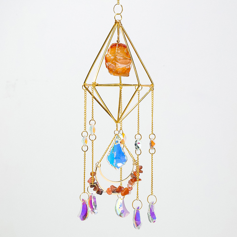 Sun Catcher for Window Hanging Healing Crystal Suncatcher Christmas Gift for Her Birthday Gift Wall Decor Boho Room Decor Rainbow Maker