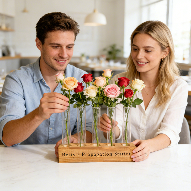 Personalized Custom Name Plant Propagation Station Custom Plant Gift for Plant Parents