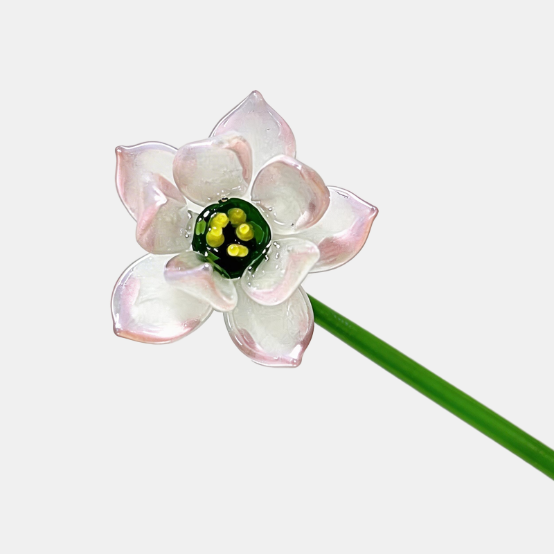 Handmade Glass Birth Month Flower Snowdrop Rose Larkspur Gift For Mom Family Birth flower Bouquet