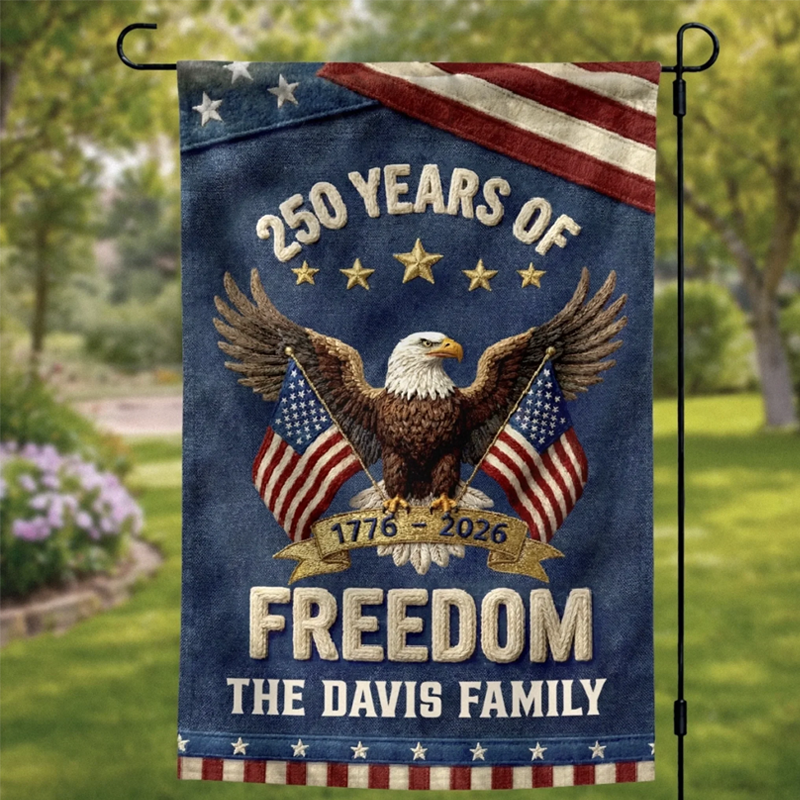 Personalized America 250th Flag Anniversary Gifts for Mom Dad Brother Sister Kids Family Is Our Home