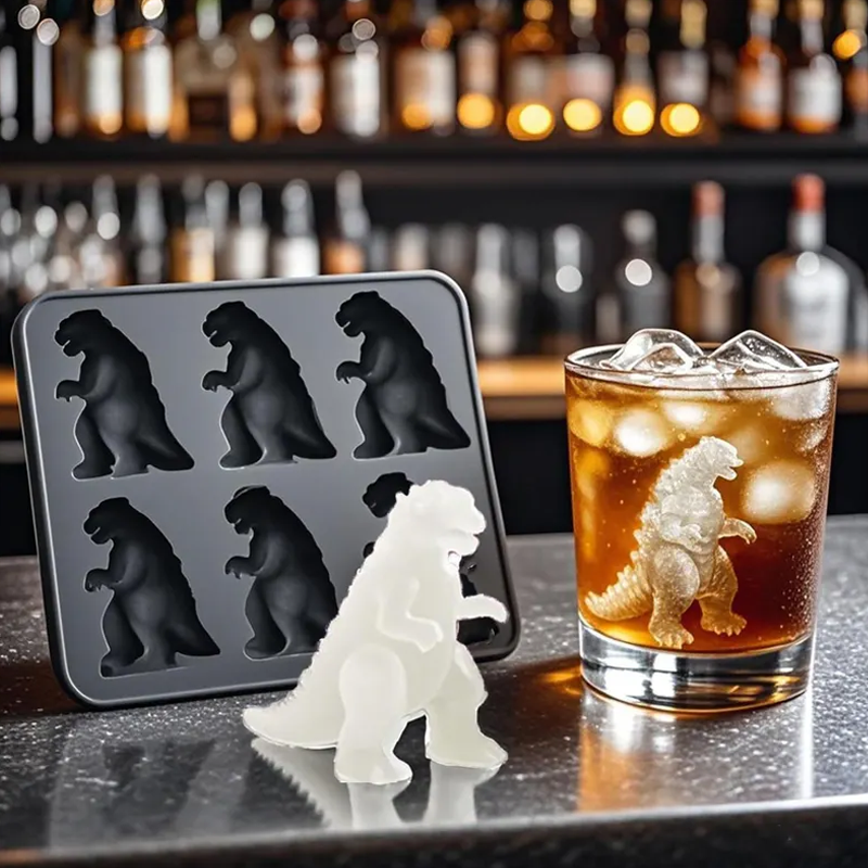 Dinosaur Ice Cube Silicone Mold Creative Dinosaur Ice Box Making Tools Perfect Gift for Dinosaur Lovers