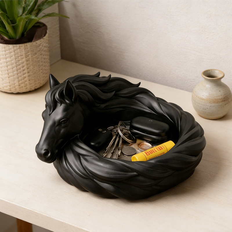 Personalized 3D Printed Horse Catchall Bowl Equestrian Desk Organizer Gift for Cowgirls and Equestrians