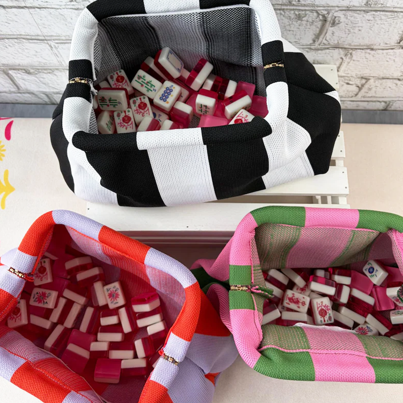 Personalized Embroidered Mahjong Tile Bag Custom Mahjong Storage Pouch Custom Mahjong Gift Gift for Friend Hostess Gift