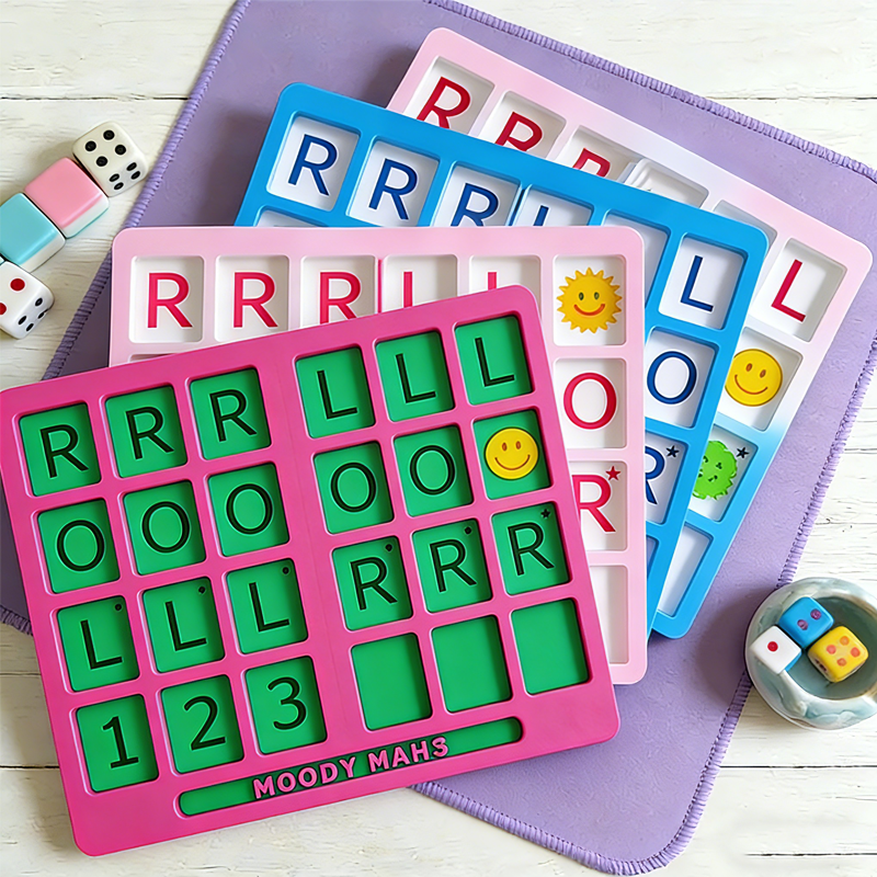 Mahjong Practice Board Reusable Training 3D Printed Board Customizable Colors Colors Training Aid