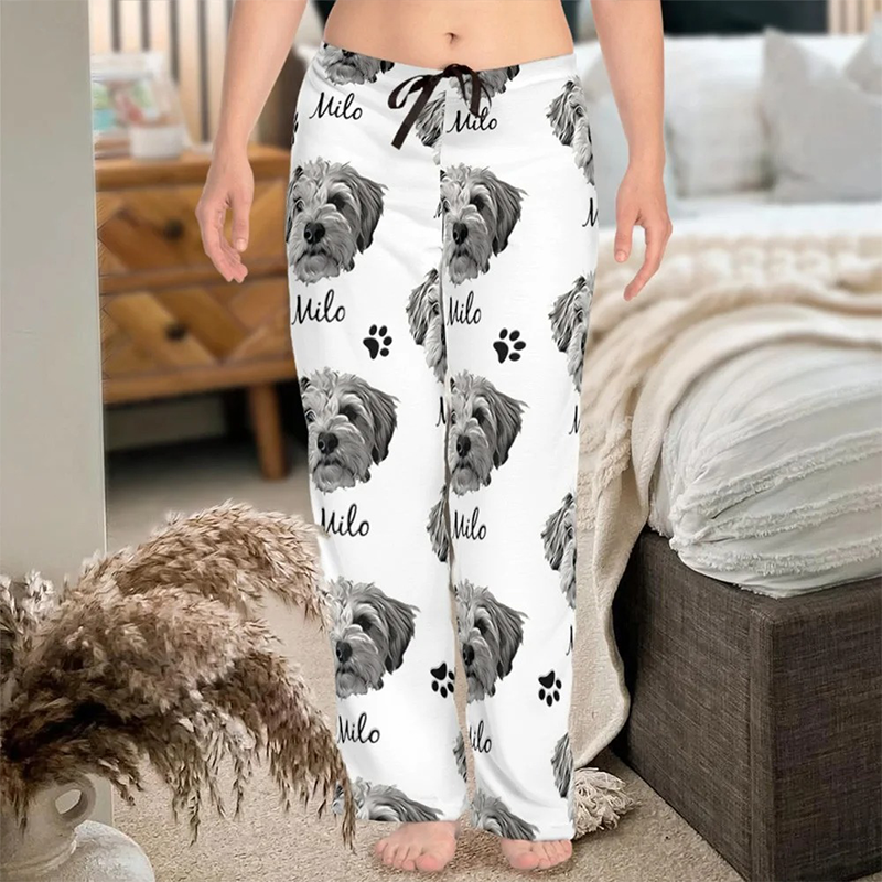 Personalized Name Horse Face Pattern Pajama Personalized Horse Pajama Set for Family Birthday Gift Gift for Horse Lovers Animal Lovers