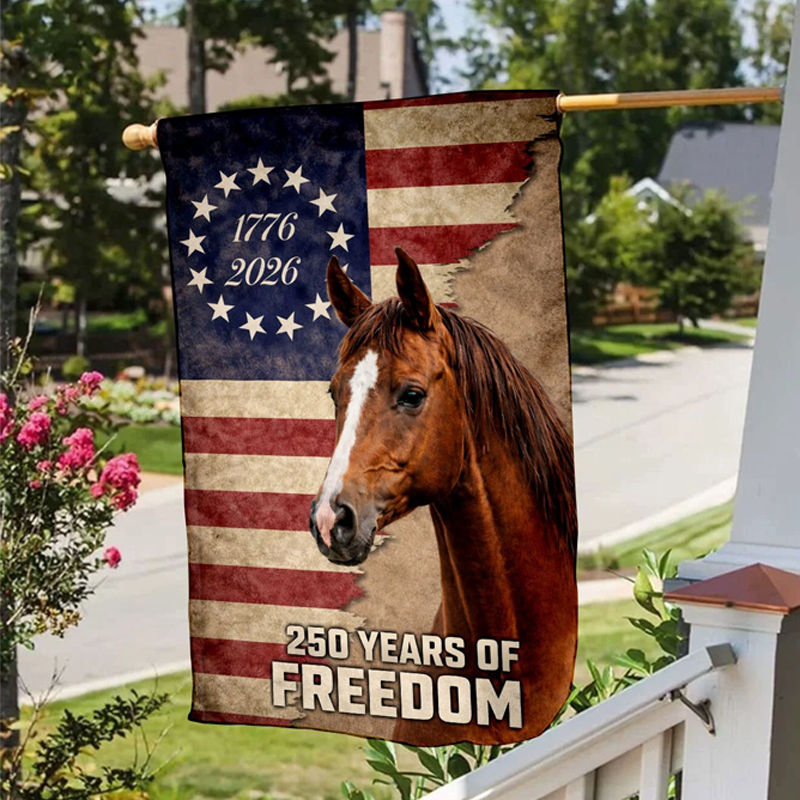 250 Years Horse American Flag Anniversary Gifts for Mom Dad Brother Sister Kids Family Is Our Home