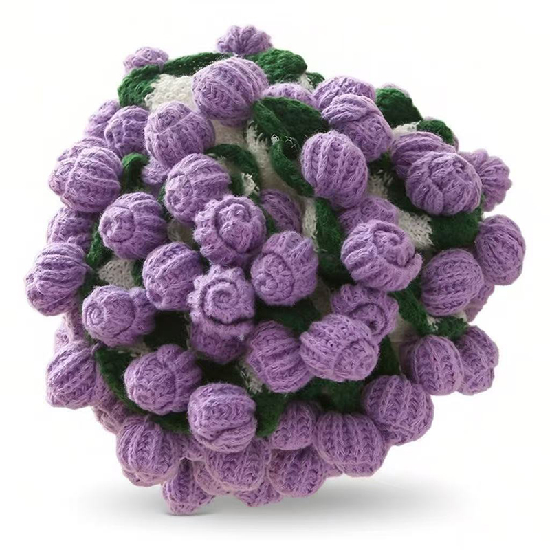 Personalized Crochet Rose Bouquet Blanket Custom Name for Romantic Gifting for Her Mother's Day Gift 