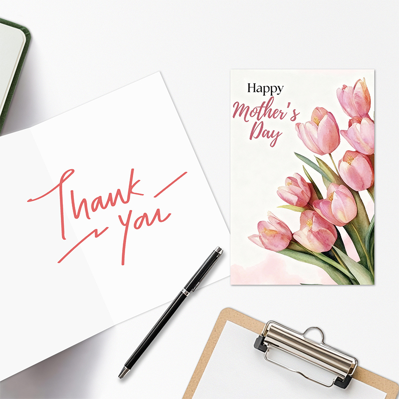 Mothers Day Card Floral Mothers Day Cards Flower Card for Mom  Mothers Day Gift  Happy Mother's Day
