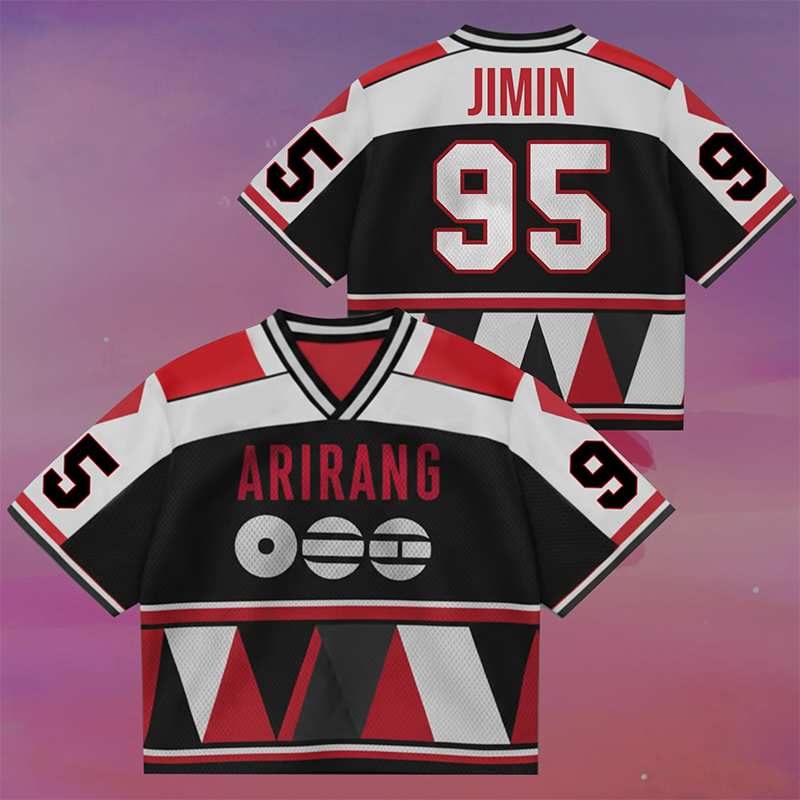 Personalized K-Pop Arirang Theme Crop Jersey BTS 2026 World Tour Jersey  for ARMY