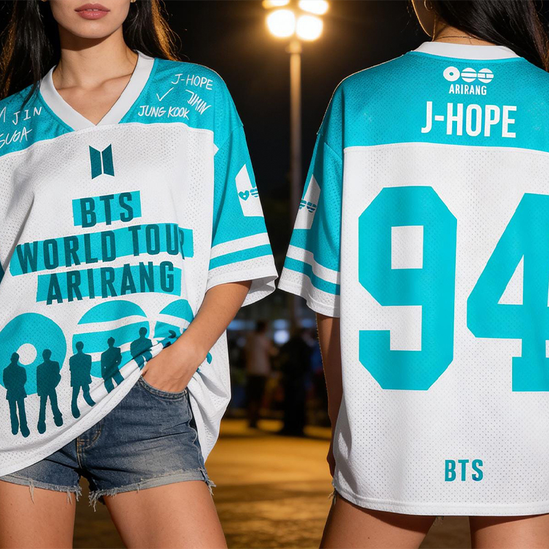 Personalized BTS Arirang World Tour Jersey Custom Name Number Kpop Fan Merch Bangtan Comeback 2026 K-Pop Gift for Army