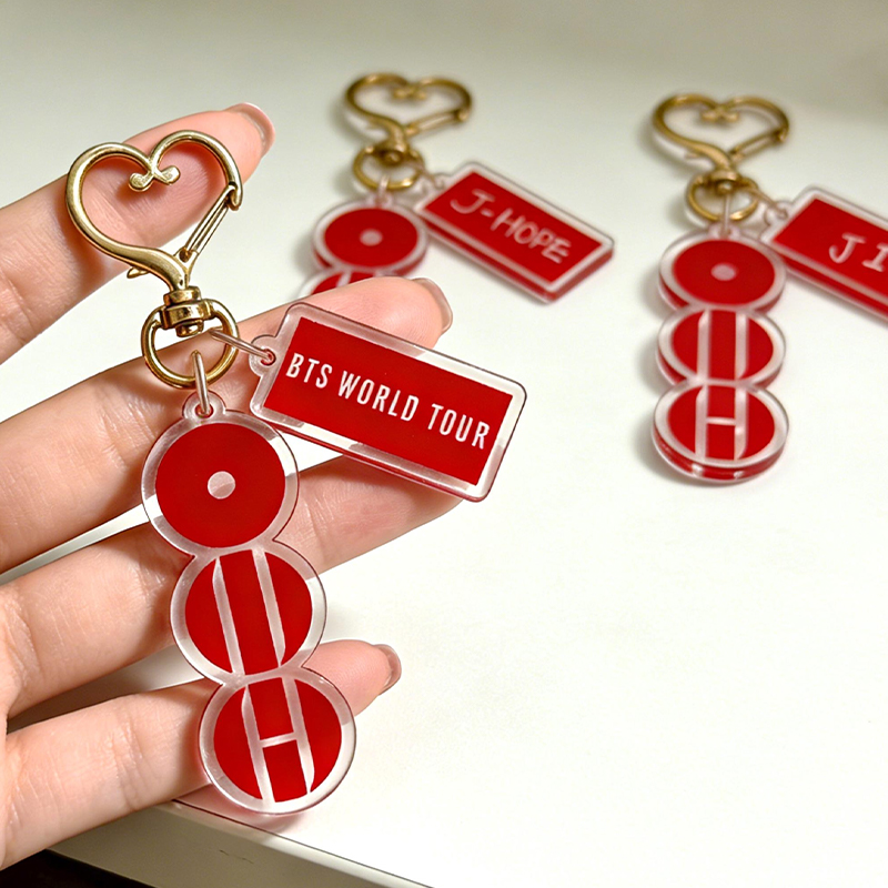 Personalized BTS Arirang Records Keychain Kpop Fan Keychain Acrylic Record Keyring Fandom Gift for Lovers Players Adult Youth