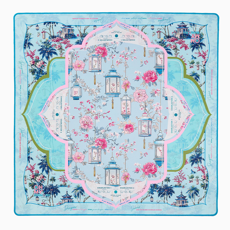 Radiance Mat Waterproof Non Slip Elegant Table Protector Gift Mahjong Mat Mahjong Lovers Gifts